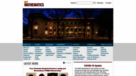 What Math.mit.edu website looked like in 2021 (3 years ago)