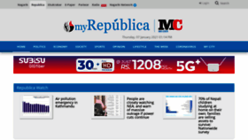 What Myrepublica.com website looked like in 2021 (3 years ago)