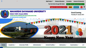 What Mdu.ac.in website looked like in 2021 (3 years ago)