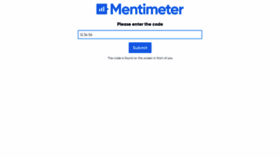 What Menti.com website looked like in 2021 (3 years ago)
