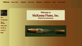 What Mckennaflutes.com website looked like in 2021 (3 years ago)