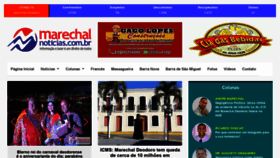 What Marechalnoticias.com.br website looked like in 2021 (3 years ago)