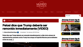 What Mundohispanico.com website looked like in 2021 (3 years ago)