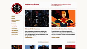 What Marvelplotpoints.com website looked like in 2021 (3 years ago)