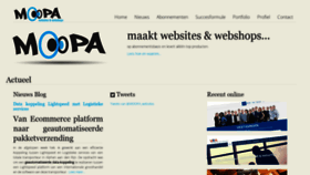 What Moopa.nl website looked like in 2021 (3 years ago)