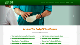What Myfreeimplants.com website looked like in 2021 (3 years ago)