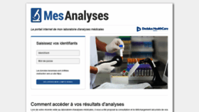 What Mesanalyses.fr website looked like in 2021 (3 years ago)