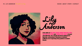 What Mslilyanderson.com website looked like in 2021 (3 years ago)