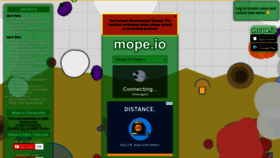 What Mope.io website looked like in 2021 (5 years ago)