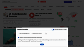 What Morningstar.co.uk website looked like in 2021 (4 years ago)