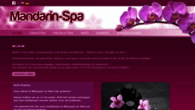 What Mandarin-spa.nl website looked like in 2021 (3 years ago)