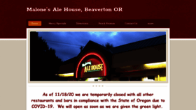 What Malonesalehouse.com website looked like in 2021 (3 years ago)