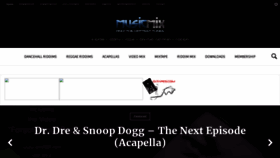 What Musicmix.co website looked like in 2021 (3 years ago)