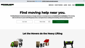 What Movinglabor.com website looked like in 2021 (3 years ago)