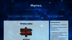 What Mariwa.pl website looked like in 2021 (3 years ago)