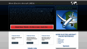 What Moreelectricaircraft.com website looked like in 2021 (3 years ago)