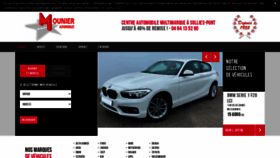 What Mounierauto.com website looked like in 2021 (3 years ago)
