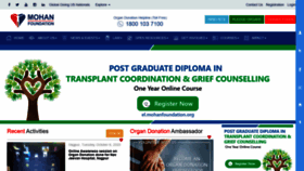 What Mohanfoundation.org website looked like in 2021 (4 years ago)