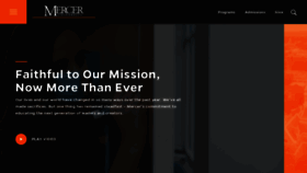 What Mercer.edu website looked like in 2021 (3 years ago)