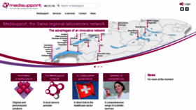 What Medisupport.ch website looked like in 2021 (3 years ago)