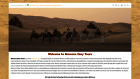 What Moroccoeasytours.com website looked like in 2021 (3 years ago)