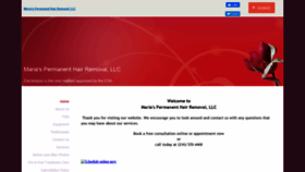 What Mariashairremoval.com website looked like in 2021 (3 years ago)