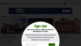 What Merchants.groupon.my website looked like in 2021 (3 years ago)