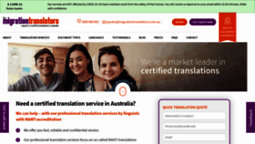 What Migrationtranslators.com.au website looked like in 2021 (3 years ago)