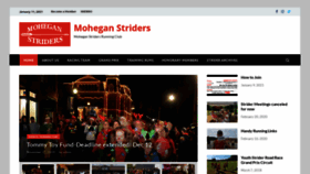 What Moheganstriders.org website looked like in 2021 (3 years ago)