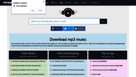 What Mp3hot.cc website looked like in 2021 (3 years ago)