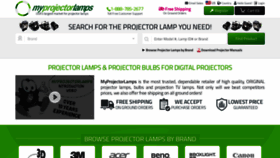What Myprojectorlamps.com website looked like in 2021 (3 years ago)