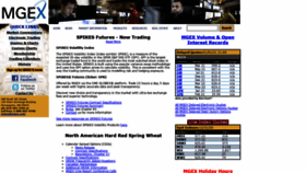 What Mgex.com website looked like in 2021 (3 years ago)