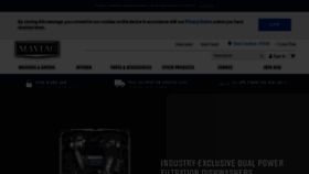 What Maytag.com website looked like in 2021 (3 years ago)