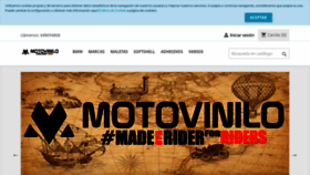 What Motovinilo.es website looked like in 2021 (3 years ago)