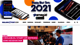 What Malang-post.com website looked like in 2021 (3 years ago)