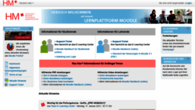 What Moodle.hm.edu website looked like in 2021 (3 years ago)