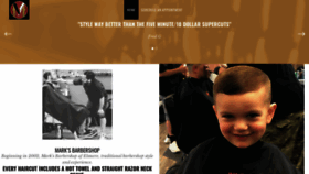 What Marksbarbershopelsmere.com website looked like in 2021 (3 years ago)
