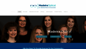 What Madeiraoptical.com website looked like in 2021 (3 years ago)