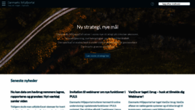 What Miljoeportal.dk website looked like in 2021 (3 years ago)