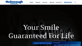 What Mcdonoughortho.com website looked like in 2021 (3 years ago)