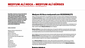 What Medyumalihoca.com website looked like in 2021 (5 years ago)