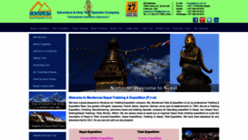 What Monterosa-nepal.com website looked like in 2021 (3 years ago)