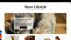 What Meowlifestyle.com website looked like in 2021 (3 years ago)