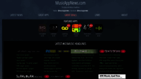 What Musicappnews.com website looked like in 2021 (3 years ago)