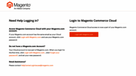 What Magento.cloud website looked like in 2021 (3 years ago)