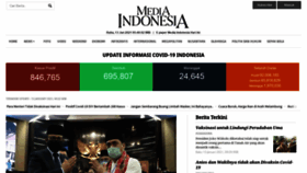 What Mediaindonesia.com website looked like in 2021 (3 years ago)
