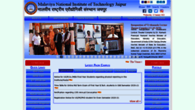 What Mnit.ac.in website looked like in 2021 (3 years ago)