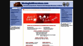 What Medagliamiracolosa.com website looked like in 2021 (3 years ago)