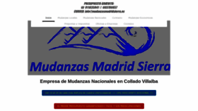 What Mudanzasmadridsierra.com website looked like in 2021 (3 years ago)