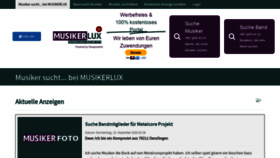 What Musikerlux.de website looked like in 2021 (3 years ago)